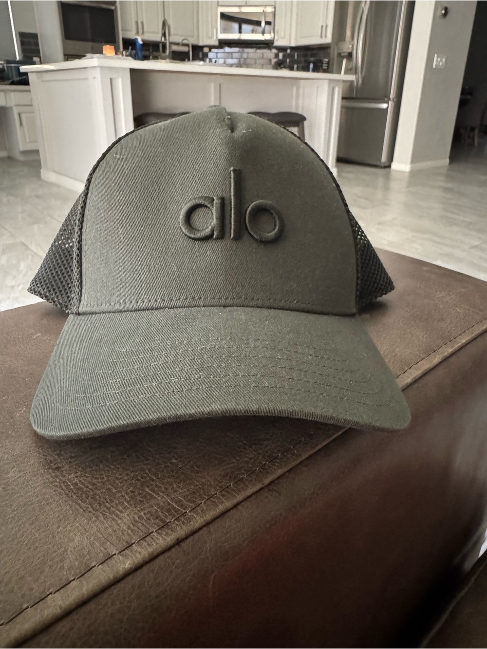 ALO Yoga Olive Mesh Trucker Hat